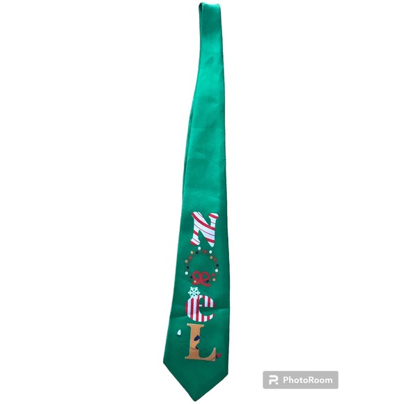 Noel Men's Green Tie - Picture 3 of 6